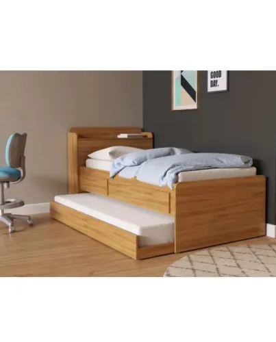 Cama Solteiro Com Auxiliar