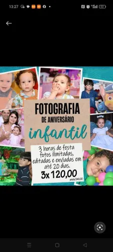 Fotografia Infantil - Festa de Aniversário