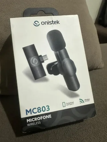 Kit 2 Microfones De Lapela Wireless Para Tipo C Onistek