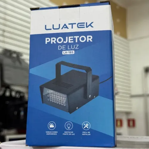 Projetor de Luz LED strobo LK-185 - Efeitos Luminosos para Festas e Ambientes 