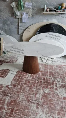 Fabricamos mesa cone + tampo oval 1.60x0.90 espirito santo
