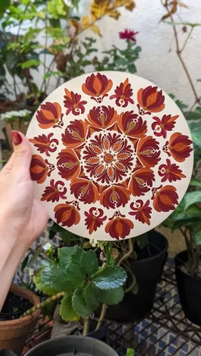 Mandala Artesanal cobre