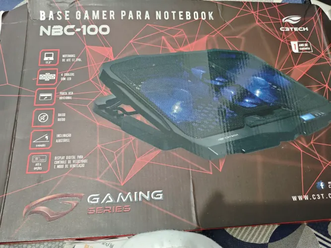 Base gamer para notebook até 17 polegadas