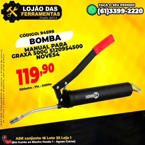 Bomba Manual Para Graxa 500g 5120954500 Nove54