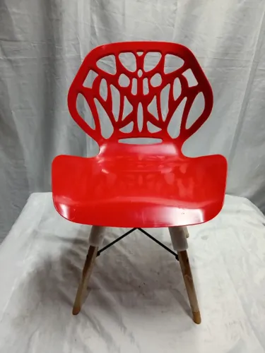 Cadeira Design Moderna Eiffel Dkr Charles Eames Vermelha