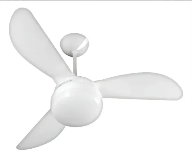 Ventilador De Teto Ventisol Fênix E-27 Branco 130w Com 3 Pás
