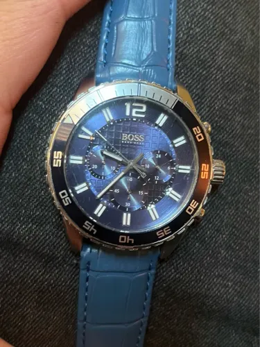 Relógio Hugo Boss Chronograph Azul- Elegância e Sofisticação