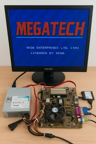 Placa Mãe com Multijogos Mega Tech - Pronta para Usar