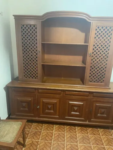 Arca de madeira maciça para decoração