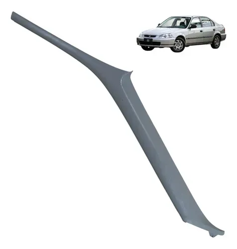 Moldura Coluna Parabrisa Lado Esquerdo Honda Civic 1996 2000 Cinza