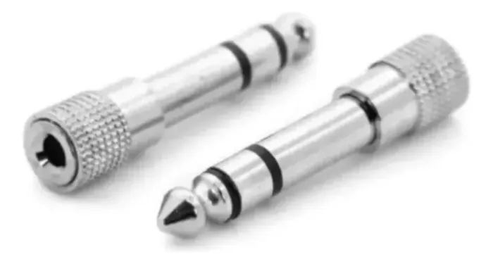 ADAPTADOR JACK J2 ESTEREO PARA P10 ESTEREO PROF. NIQUEL