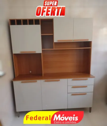 Armário para Cozinha 1,65cm Novo - Compacto e Super Funcional!