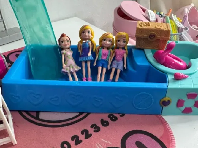 Playset Mini Boneca Polly Pocket - Piscina Surpresa - Mattel