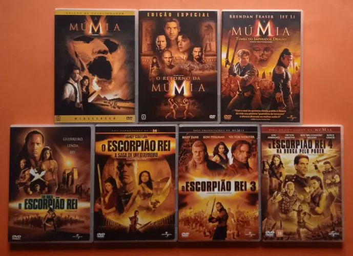 Dvd Coleção A Múmia e O Escorpião Rei - 7 Filmes