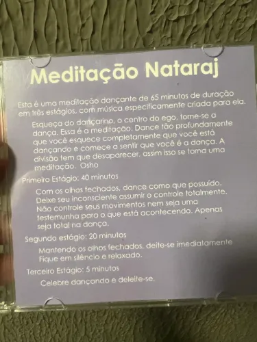 CD de meditação guiada
