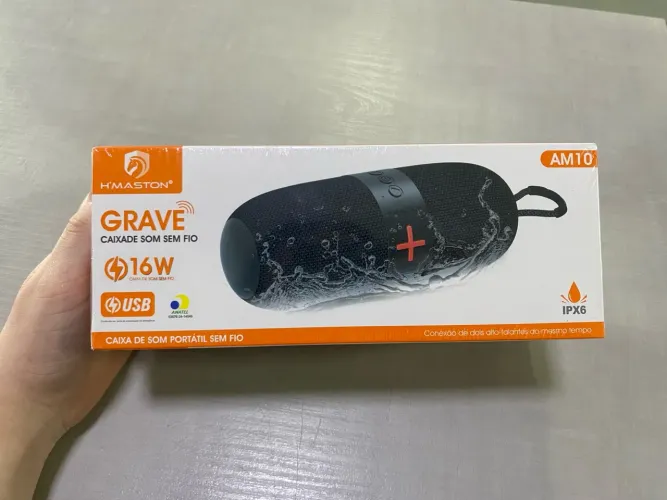 Caixa de Som Portátil H'MASTON GRAVE 16W