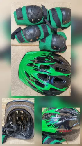 Kit proteção infantil bike/patins/ skate