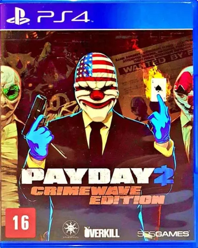 Payday 2 Crimewave Edition PS4  (jogo usado - mídia física)