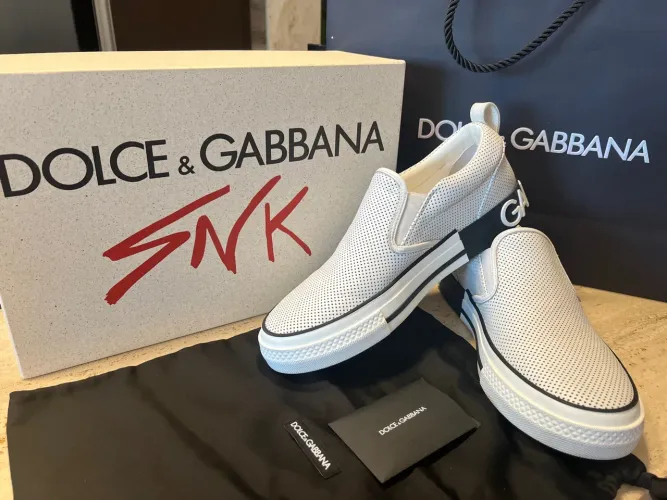 Tênis Dolce & Gabbana - Seminovo - T: 42 - SNEAKER BASSA VIT. NAPPATO