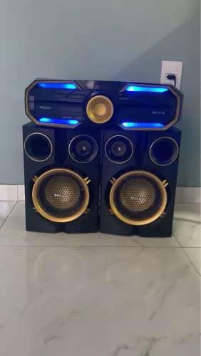 Som Philips com 2 caixas acústicas