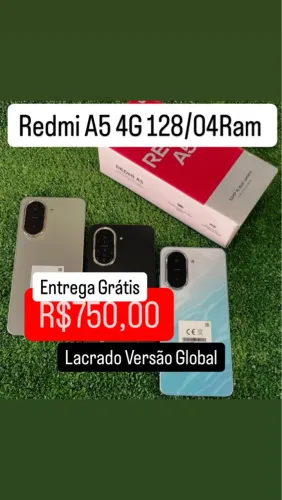 ***Redmi A5 4G Versão Global 128/04 Ram Novo Entregamos***