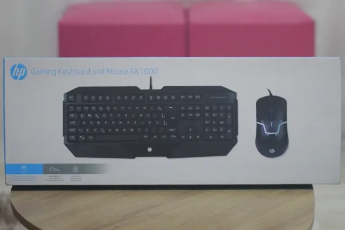 Kit Teclado e Mouse Gamer da HP gk1000