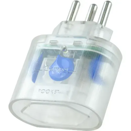 Protetor Contra Surtos DPS Clamper Transparente 1 Tomada Pocket 3P - WZetta