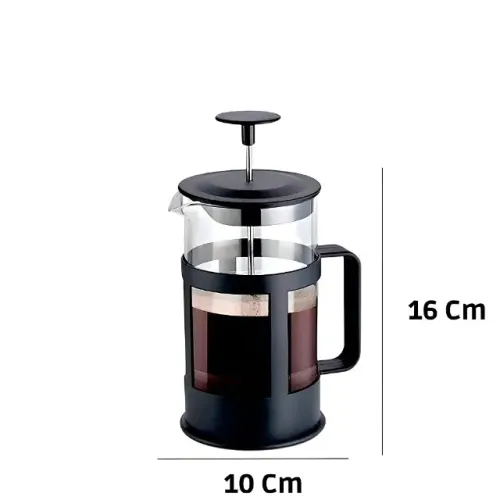 Cafeteira Prensa Francesa Chá Café 350ml Aço Inox Vidro Cozinha Puro