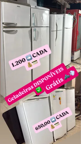 Geladeiras disponíveis