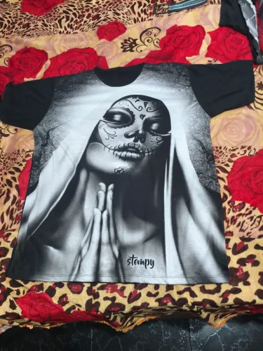 Stompy Camisetas - Catrina Tattoo Tatuagem Artwork Promoção
