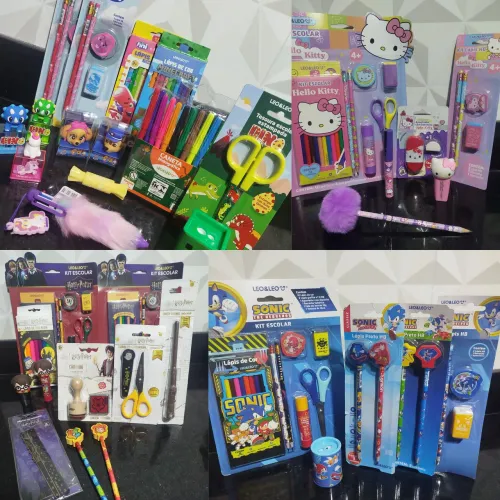 Kit escolar Harry Potter - Hello Kitty - Sonic