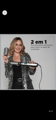Escova rotativa Conair 2 em 1