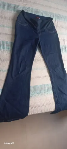 Calça jeans gestante