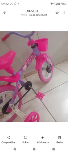 Bicicleta aro 12 feminina
