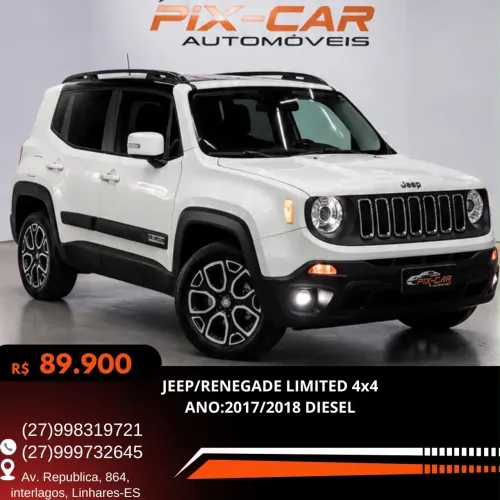 Jeep Renegade Limited 2.0 4X4 TB Diesel Aut. 2018