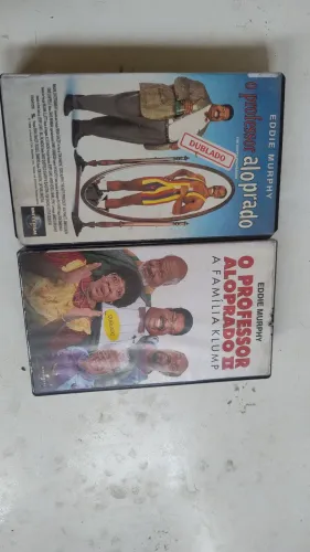  VHS o professor aloprado 1 e 2 dublado 