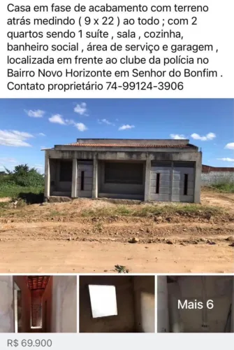 Casa em fase de acabamento