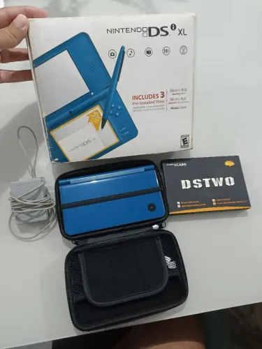 Dsi xl na caixa completo + super card dstwo