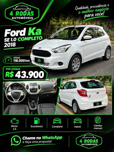 Ford KA 1.0 Se/se Plus Tivct Flex 5P 2018