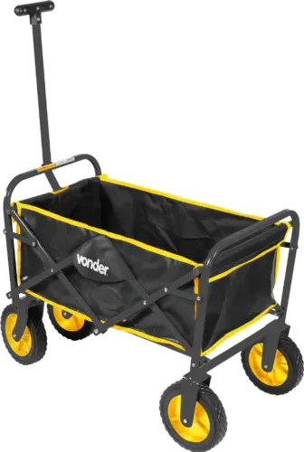 Carrinho para carga, dobrável, com bolsa, 60 kgf, VONDER
