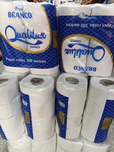 papel higienico rolão 8x300