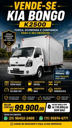Kia Bongo k2500 2019/2020 diesel