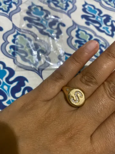 Anel com inicial S (NOVO)