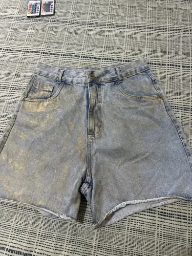 Bermuda jeans clássica feminina 40