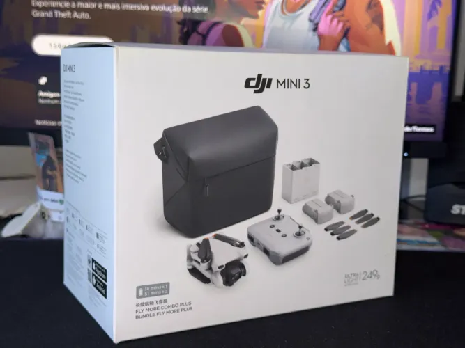 Drone DJI mini 3 Fly More Combo Plus + BRINDE 1Card SD 64GB SamDisk