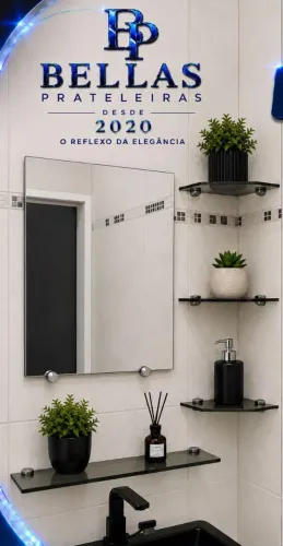 Kit espelho e prateleiras fumê!!! 
