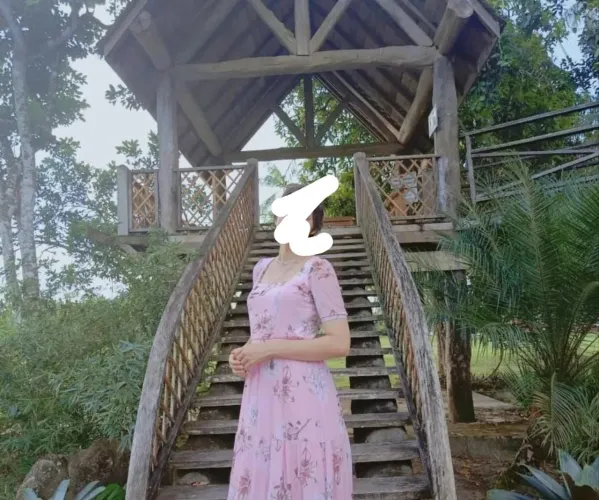 Vestido longo princesa tule(com estampas florais)