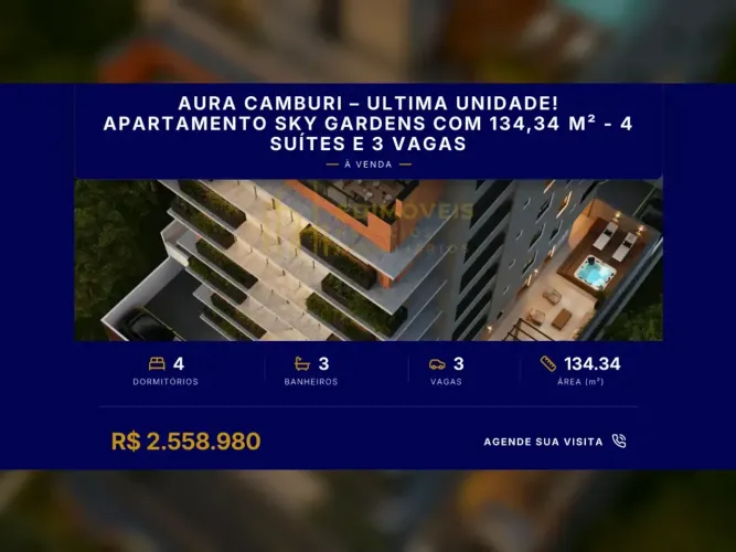 Aura Camburi: Oportunidade única de viver em Jardim Camburi com 4 suítes