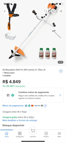 ROCADEIRA STIHL FS 380 40.2 CILINDRADAS