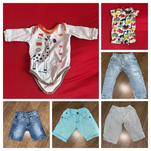 Lote de roupa bebê menino de G ao 1 ano